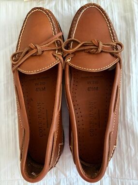 Cole Haan Women’s Tan Leather Boat Shoes - Brand New